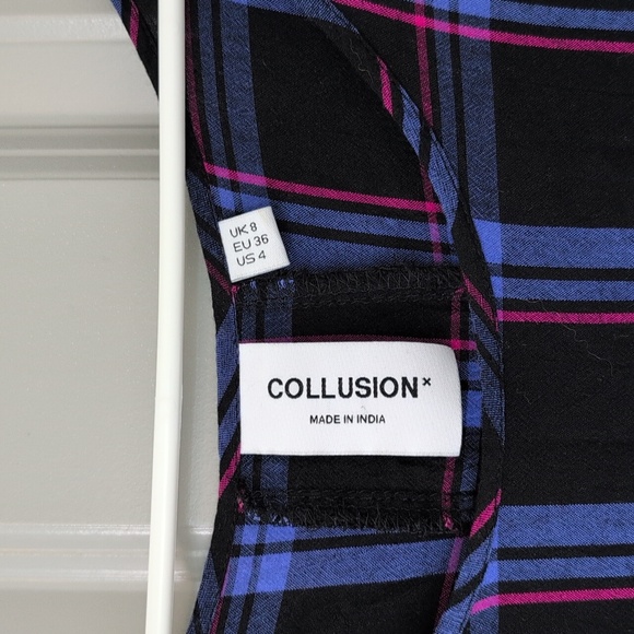 ASOS Collusion Plaid Dress - Picture 6 of 11